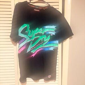 Superdry Black Oversized Fit T-Shirt